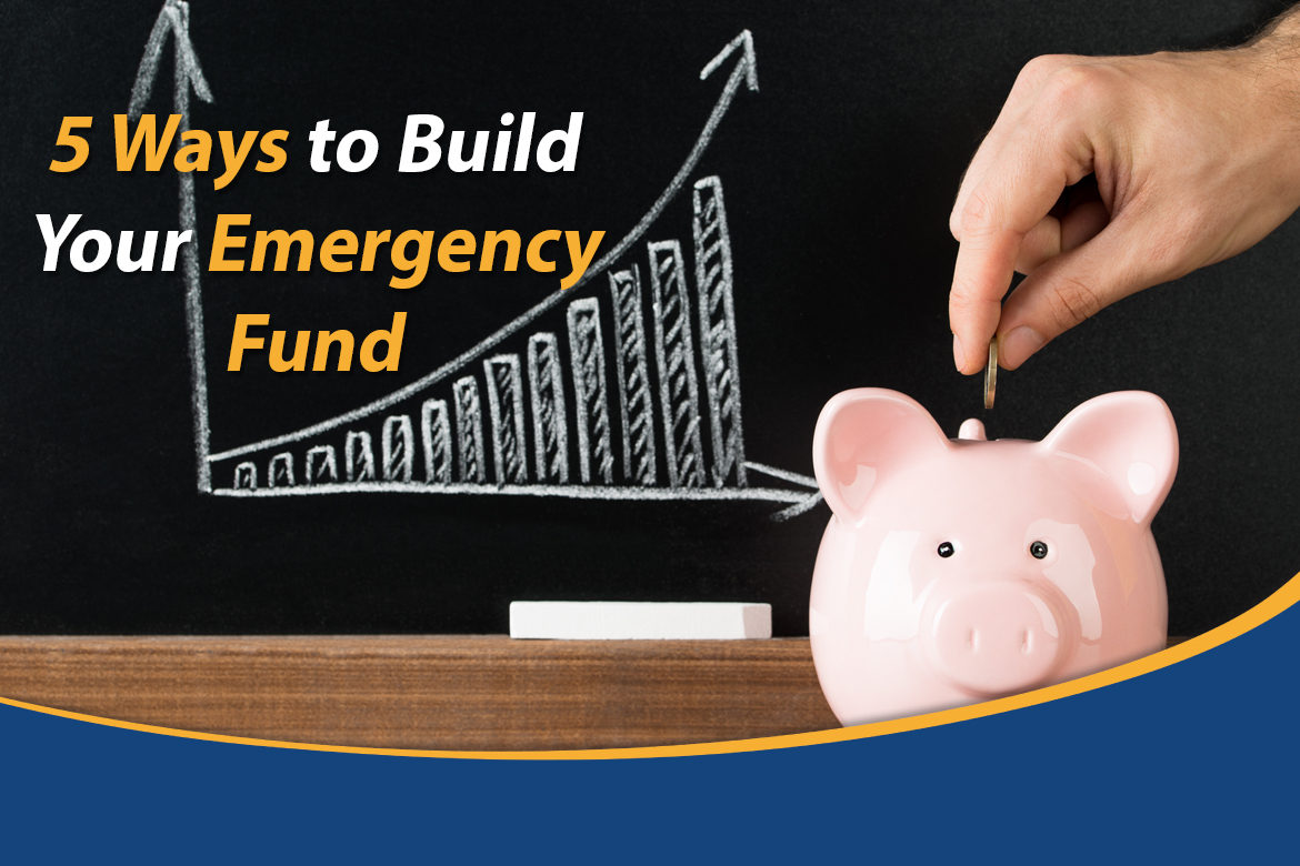 5 Ways to Build Emergency Fund Graphic